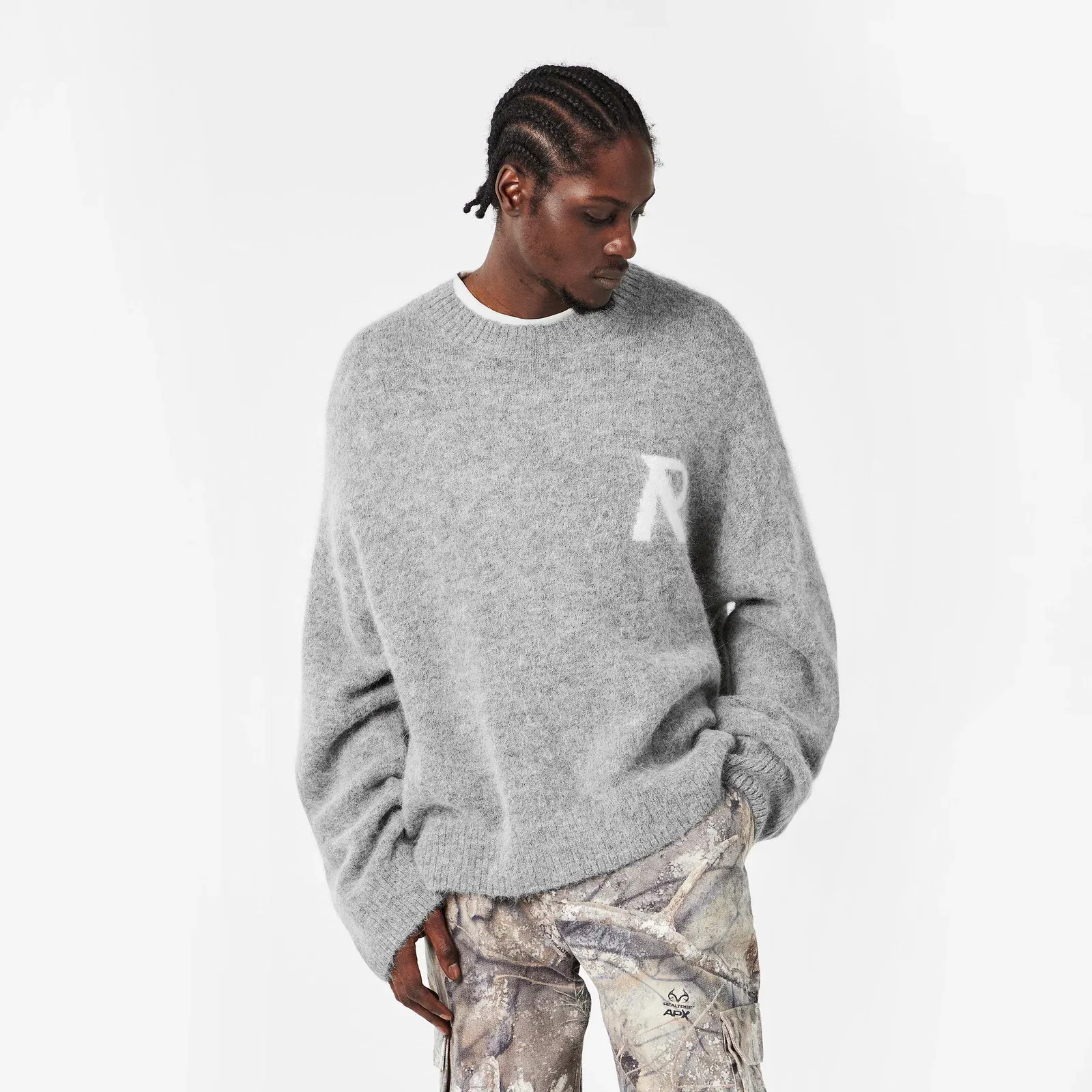Rep R Knitted Crew Neck Jumper