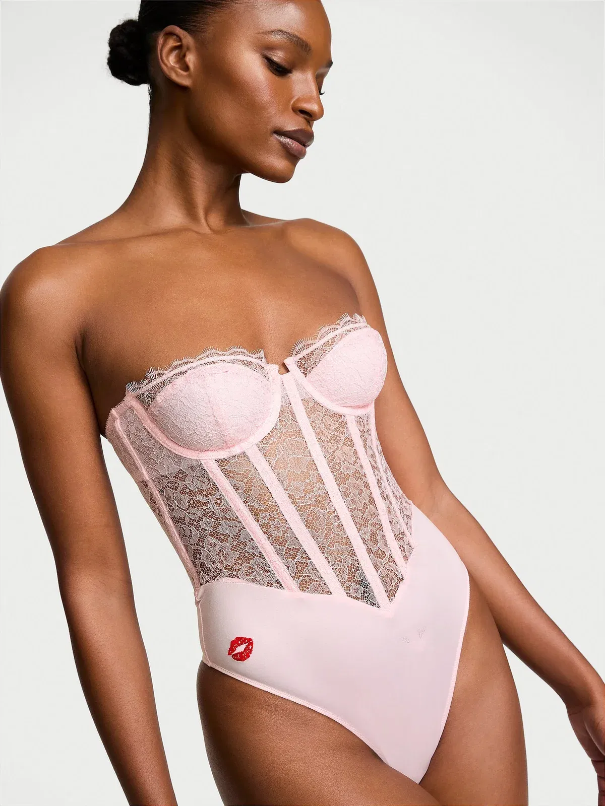 Tease Lace Corset Bodysuit