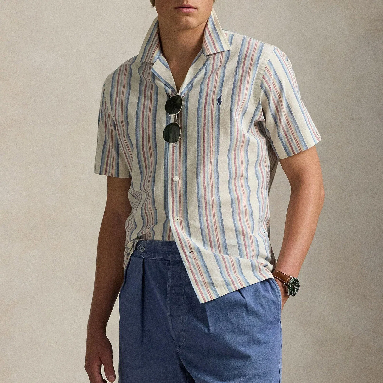 Short Sleeve Striped Shirt