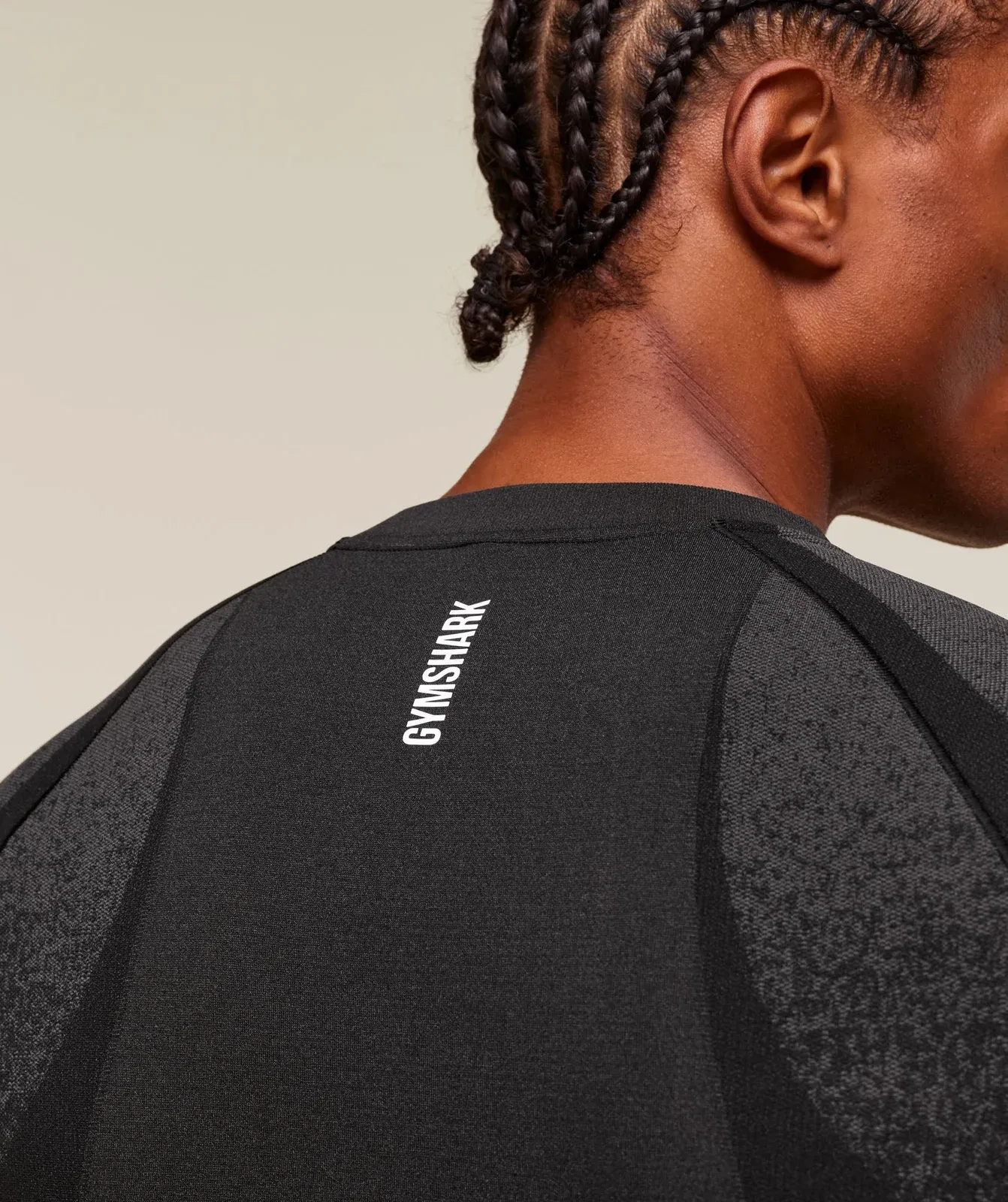 Gymshark Shadow Seamless Long Sleeve T-Shirt - Black
