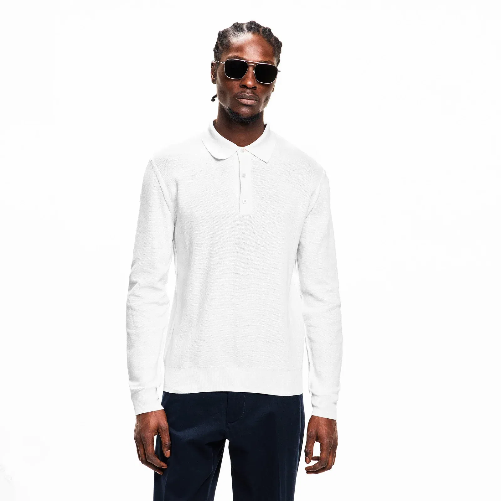TF Piquet Long Sleeve Polo Shirt
