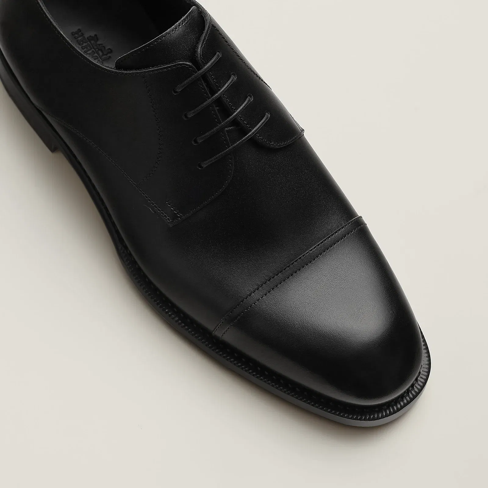 Hermes Lawrence Derby Shoe Marron Pcan