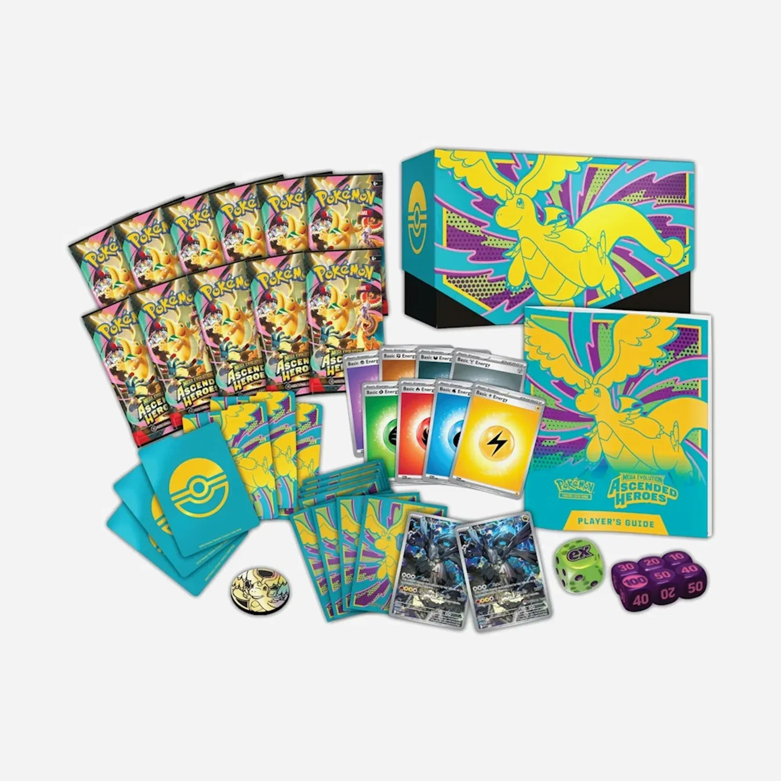 2026 Pokemon Mega Evolution Ascended Heroes Pokemon Center Elite Trainer Box 2X Lot