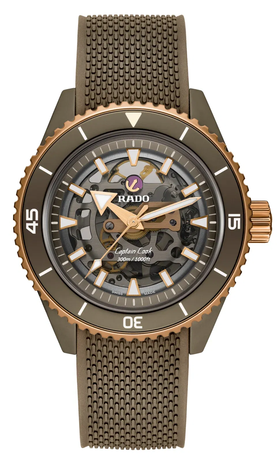 Rado Captain Cook High-Tech Ceramic Skeleton Grey r32150168