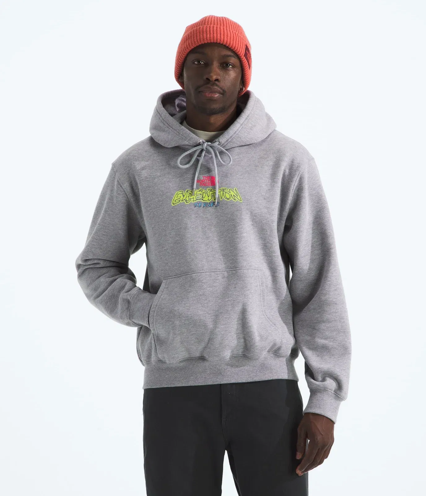 The North Face Men’s TNF™ Essential Expedition Series Hoodie—Graphic TNF Pale Grey Heather