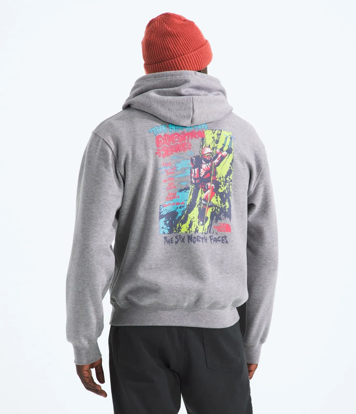 The North Face Men’s TNF™ Essential Expedition Series Hoodie—Graphic TNF Pale Grey Heather