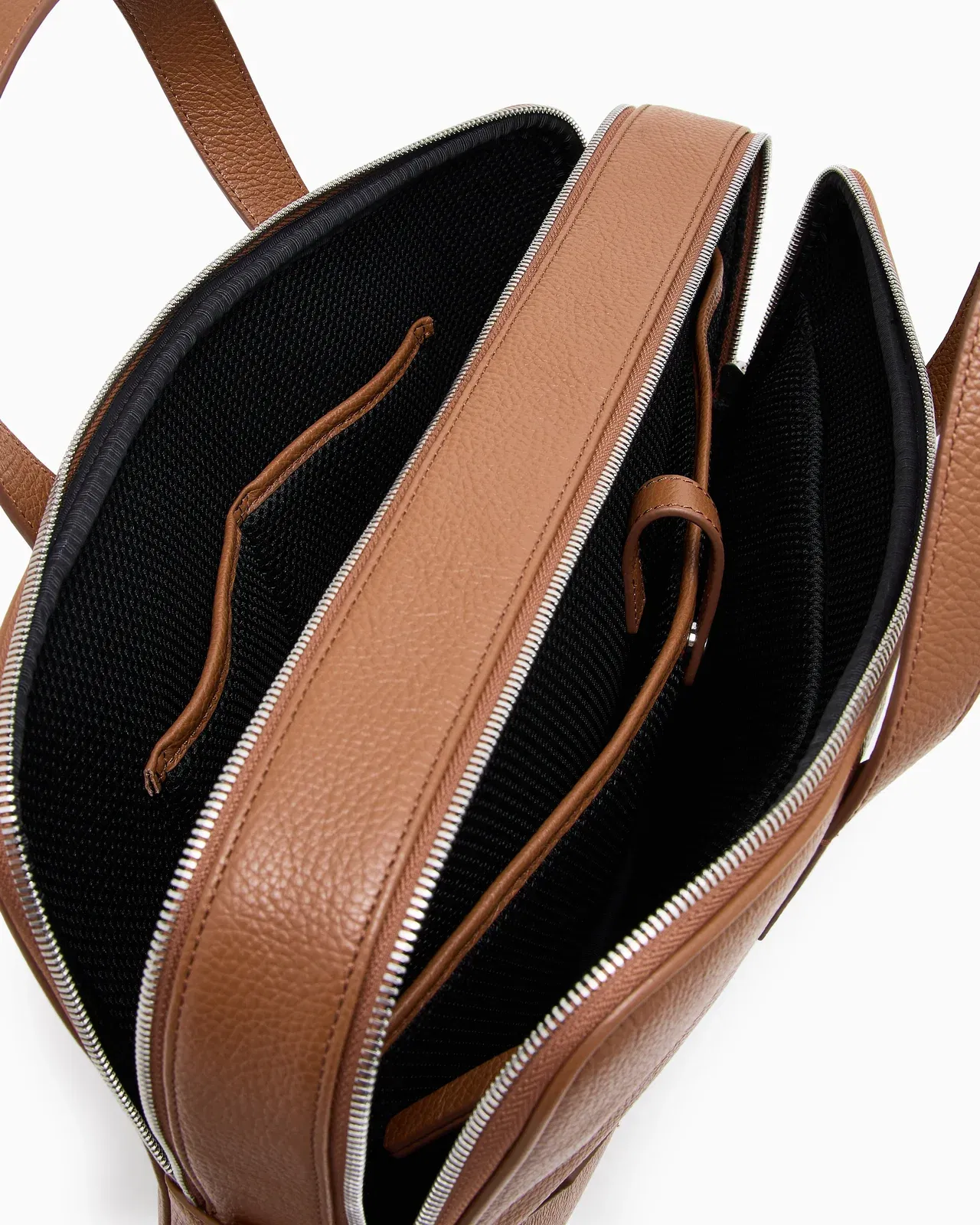 Emporio Armani business bag in tumbled leather