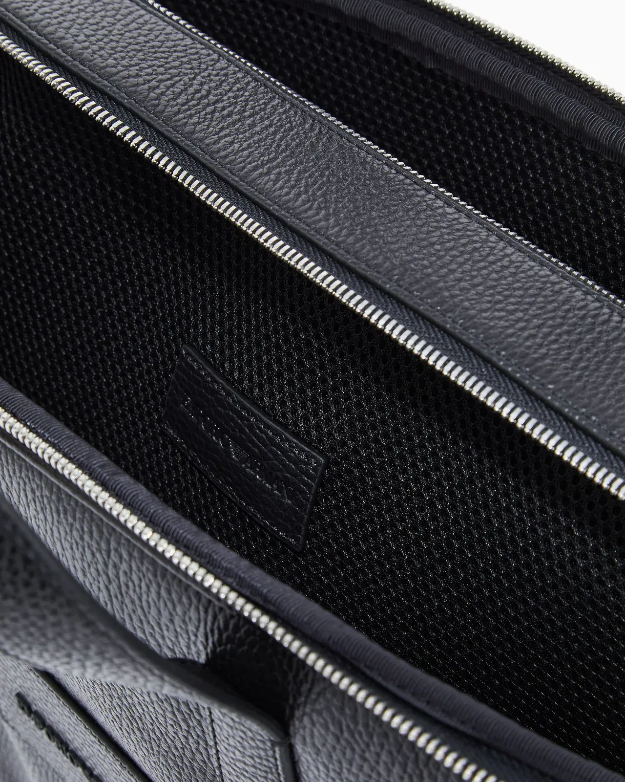 Emporio Armani business bag in tumbled leather