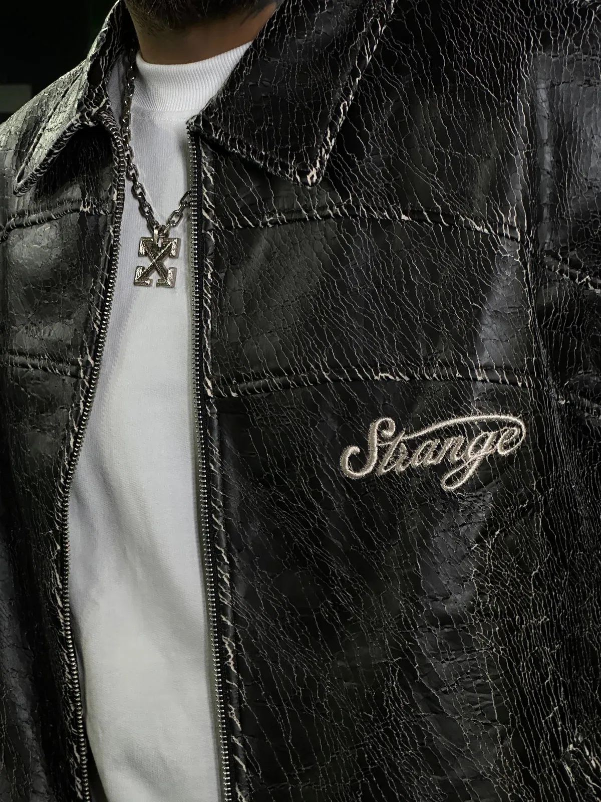 Cracked Leather Jacket