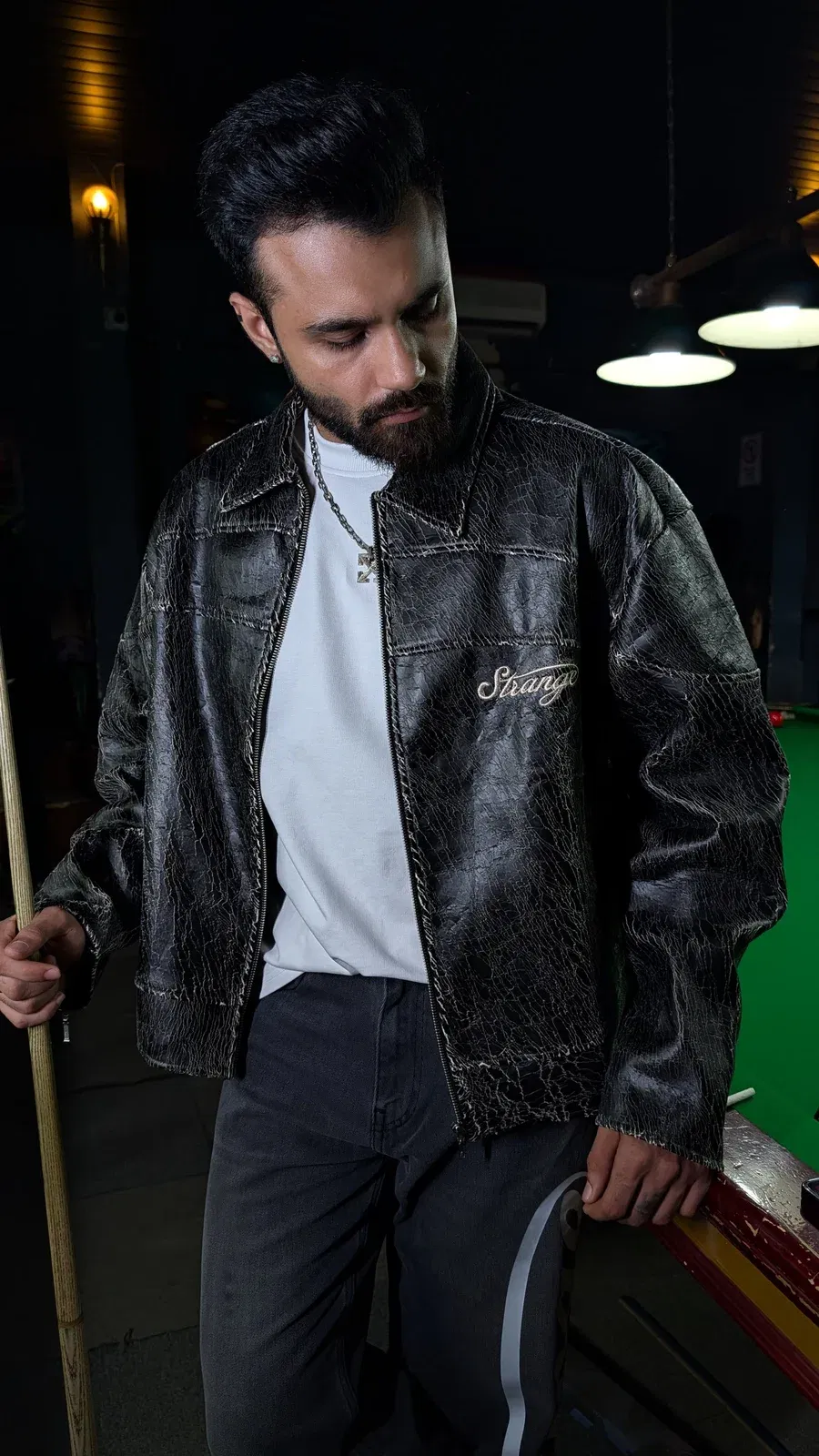 Cracked Leather Jacket