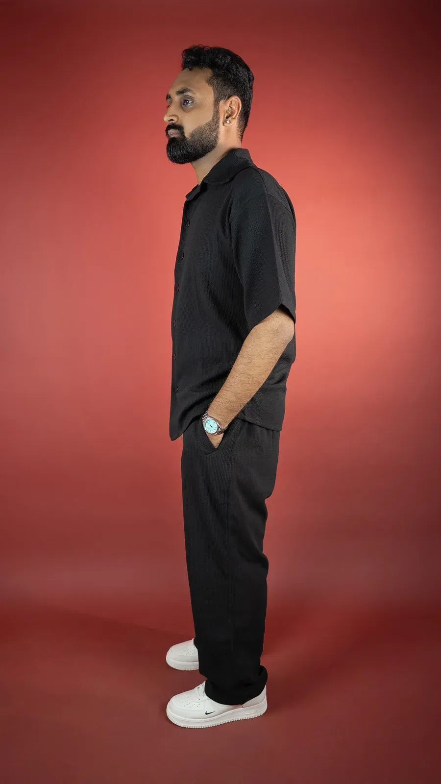 BLACK CO-ORD SET MEN'S PANT