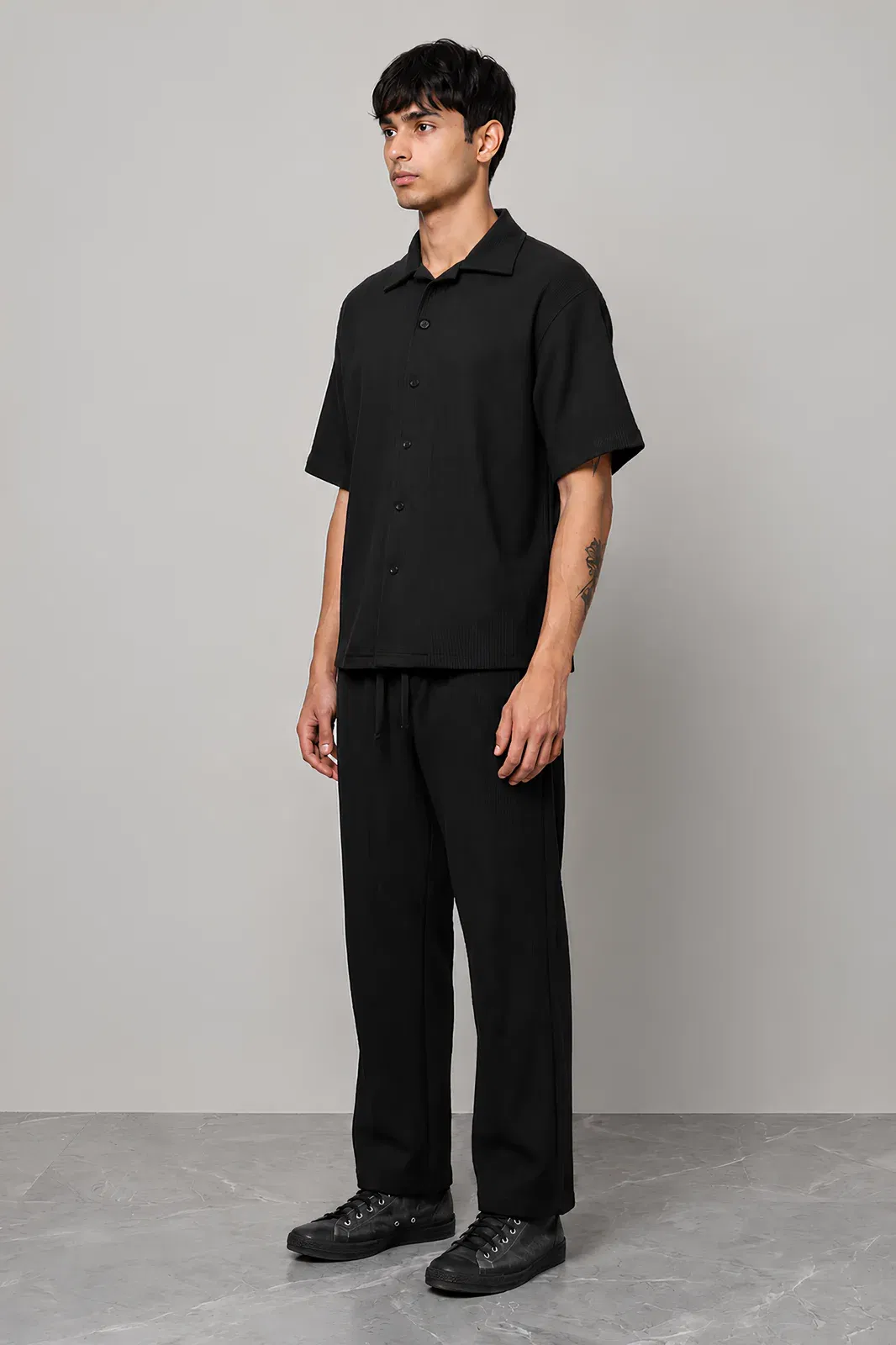 BLACK CO-ORD SET MEN'S PANT