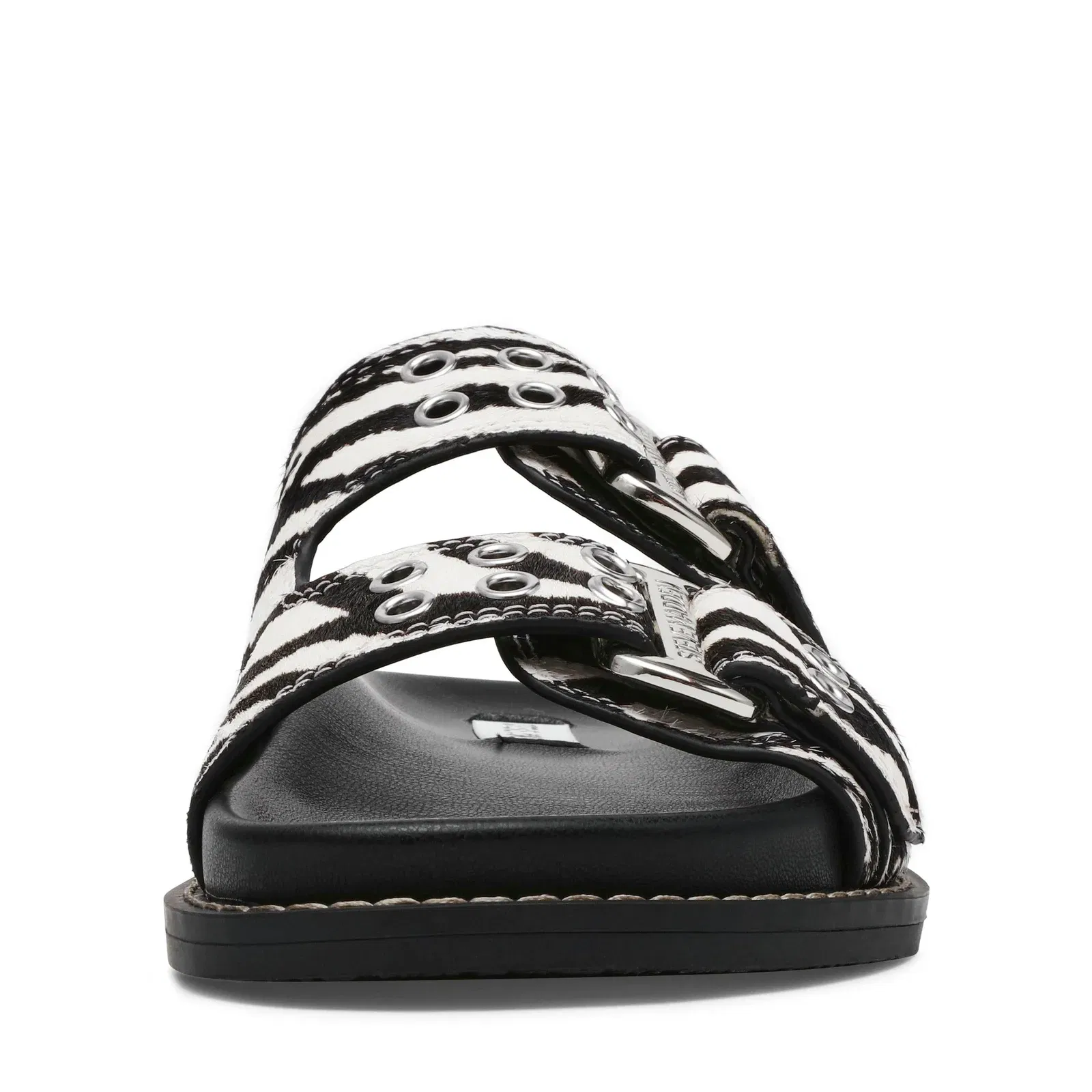 Agent Zebra Print Flat Sandals