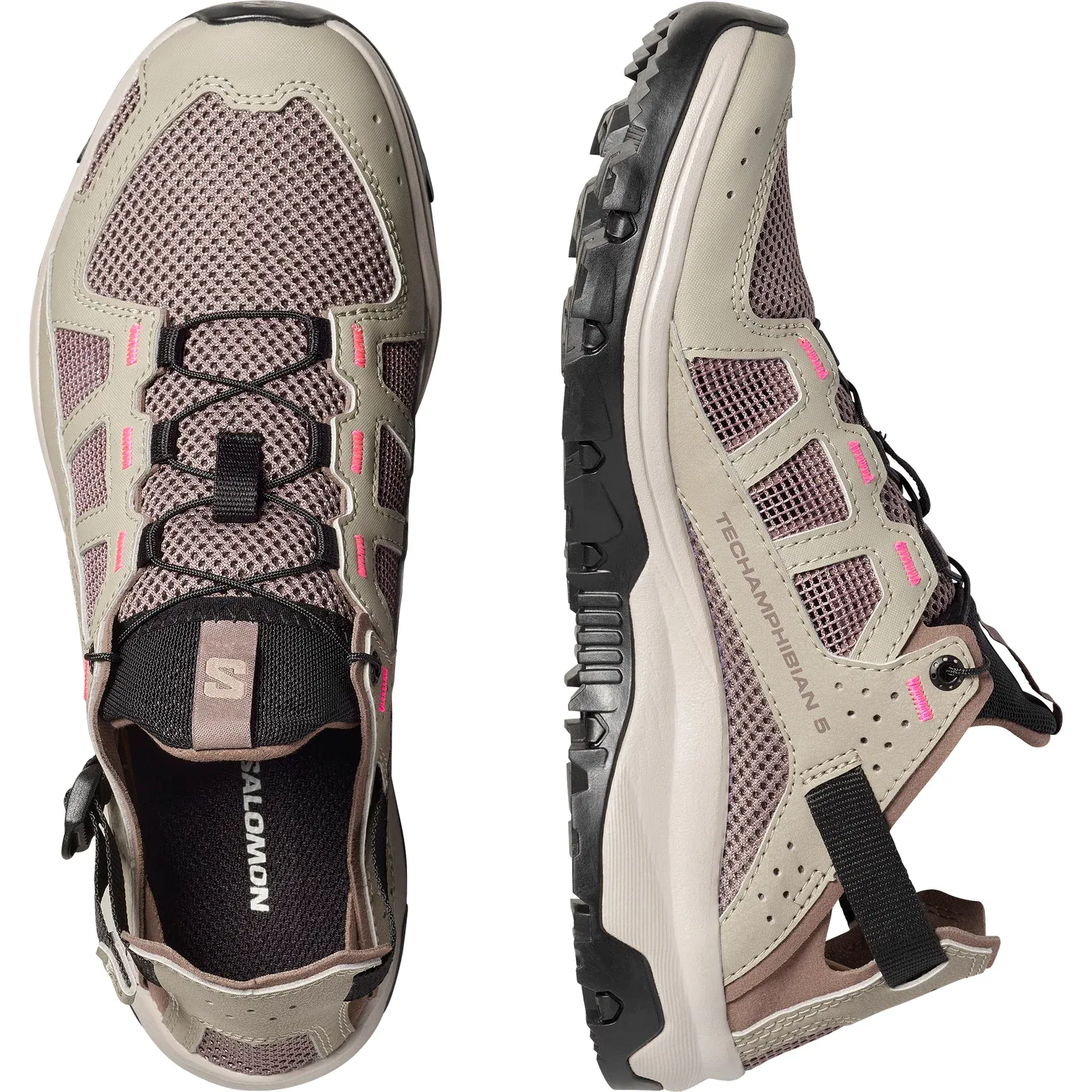 Salomon Techamphibian 5 Water Shoes Womens Silver Sage