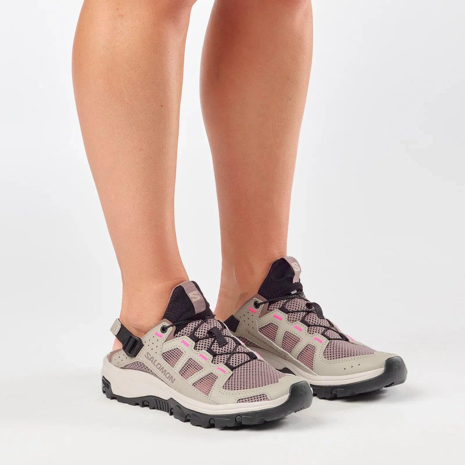 Salomon Techamphibian 5 Water Shoes Womens Silver Sage