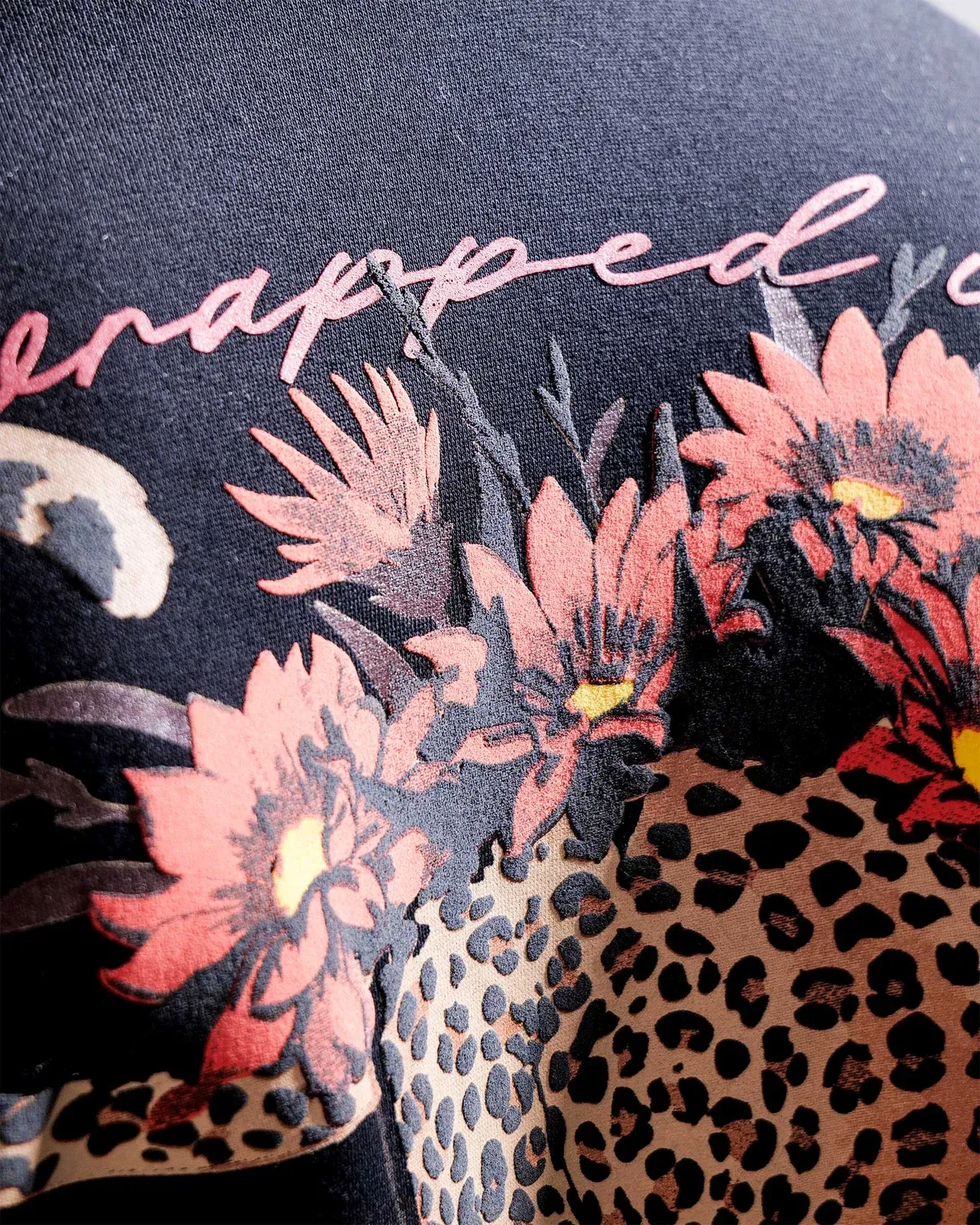 Graceful Might Hoodie - Black Oversized Printed Hoodie