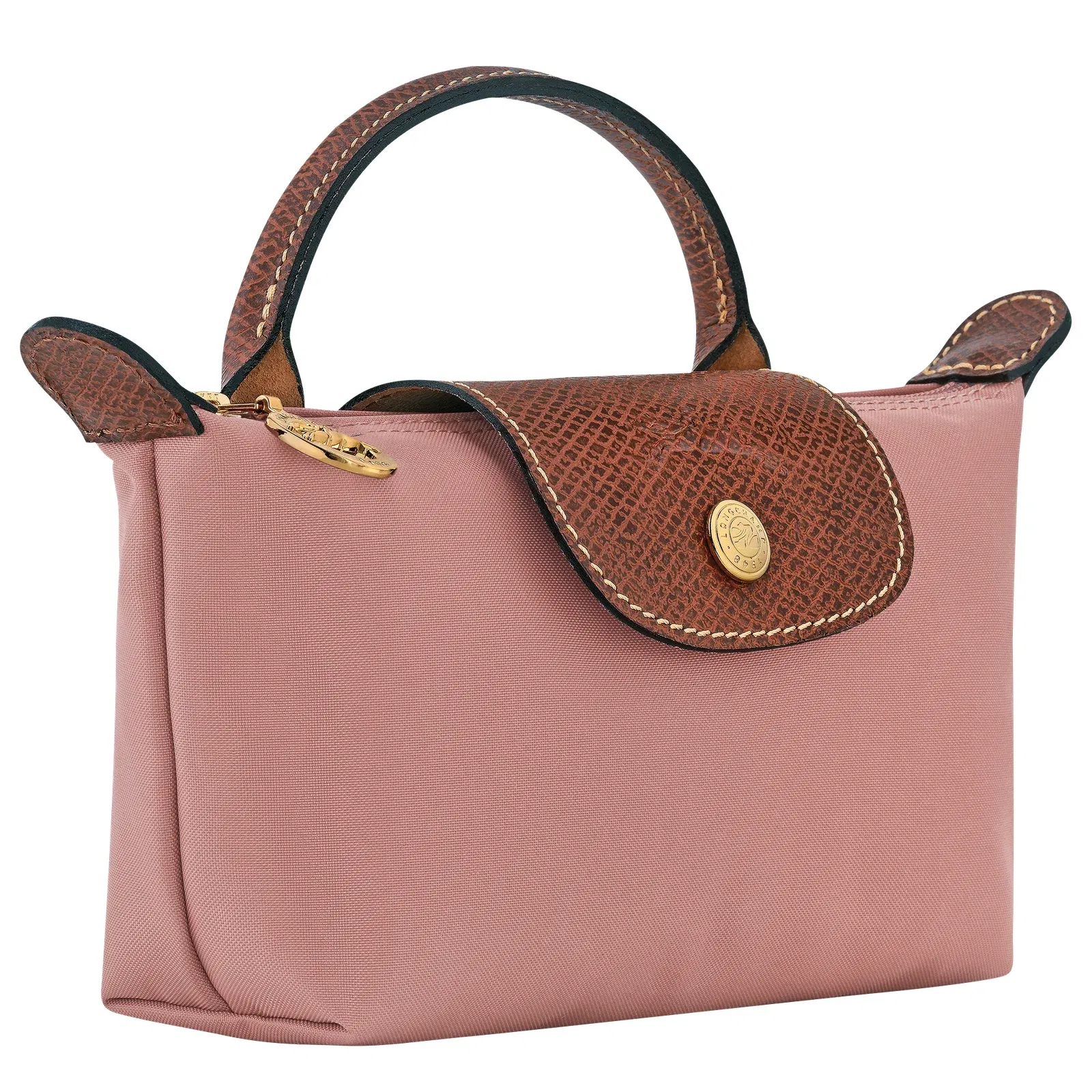 Longchamp Le Pliage Original Pouch with handle Pink Tea