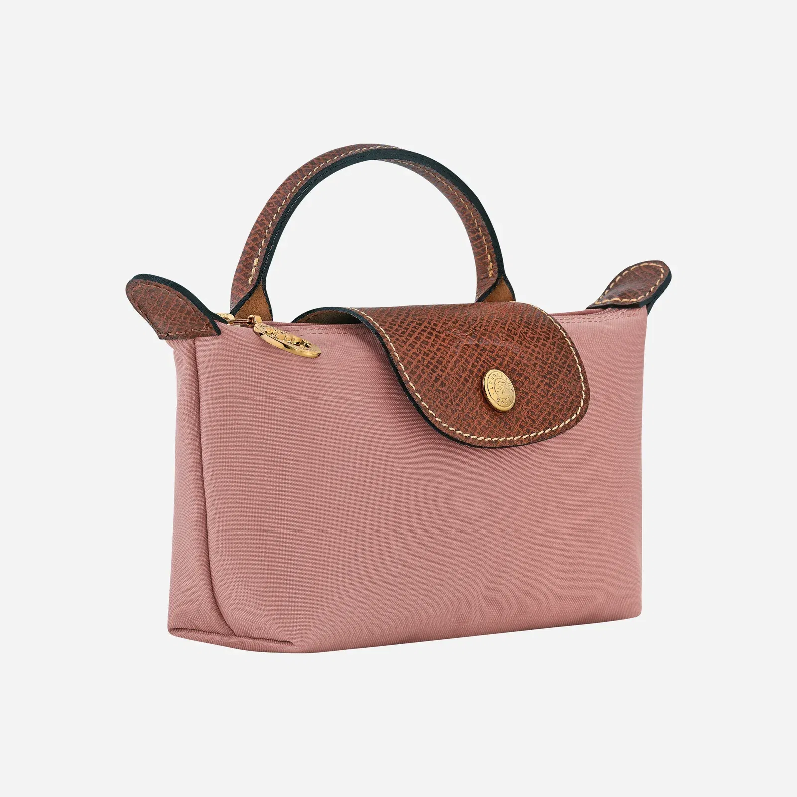 Longchamp Le Pliage Original Pouch with handle Pink Tea