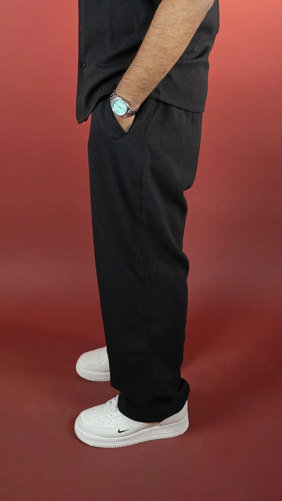 COMFY BLACK MEN'S CO-ORD SET