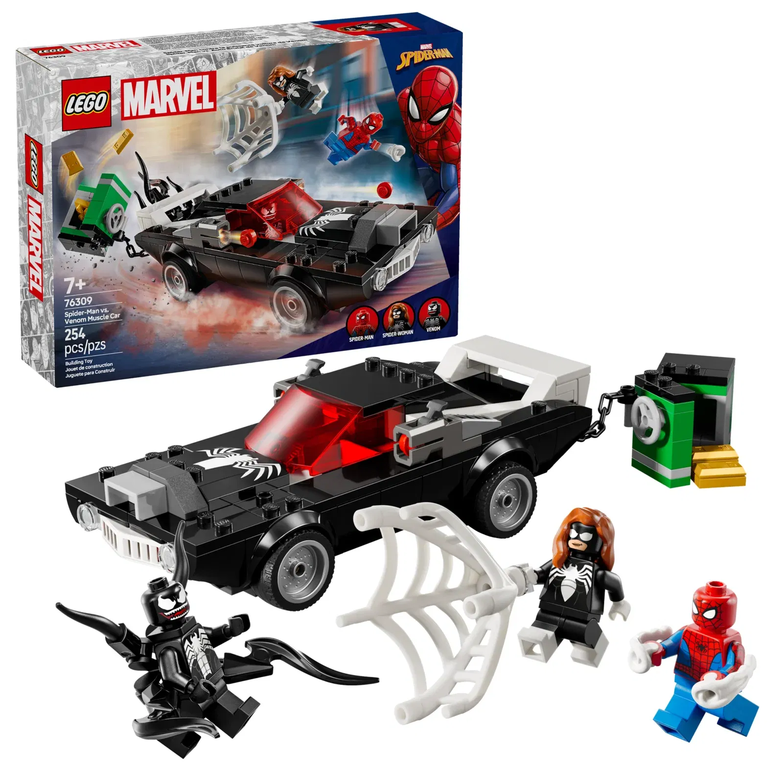 Lego SpiderMan vs Venom Muscle Car