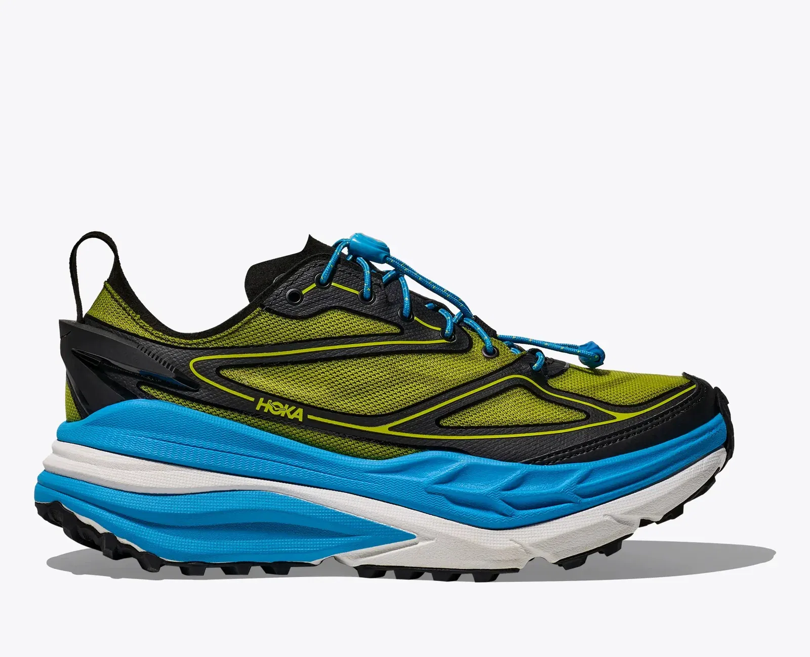 Hoka Stinson One7 Black Skyward Blue