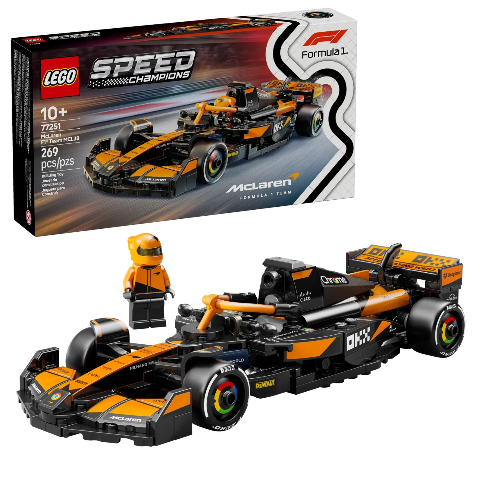 Lego McLaren F1 Team MCL38 Race Car