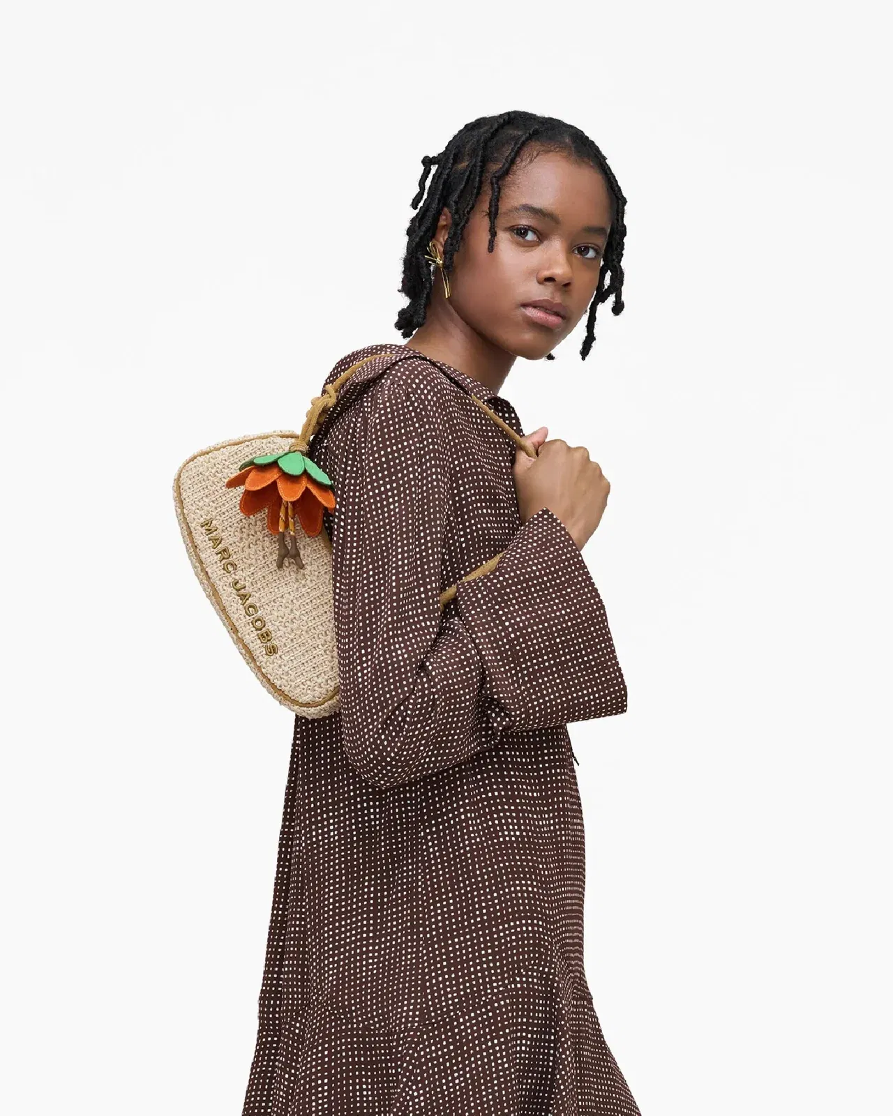 The Summer Woven Charm Shoulder Bag