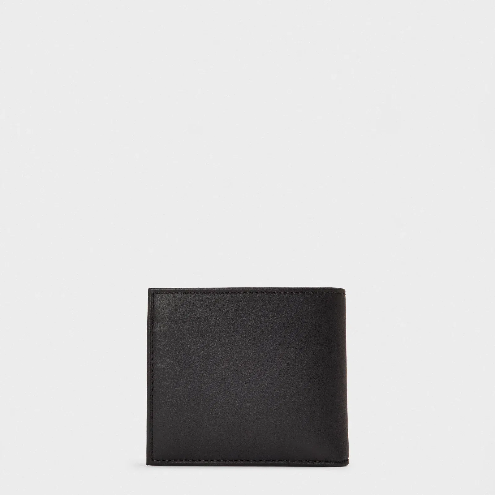 Smooth Leather Coin Billfold Wallet
