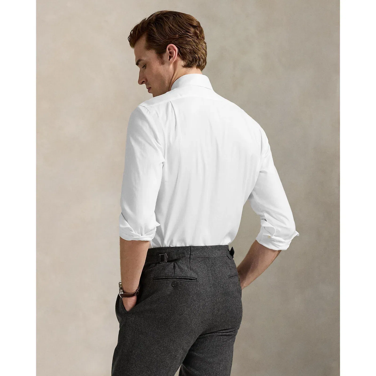 Long Sleeve Tailored Fit Oxford Shirt
