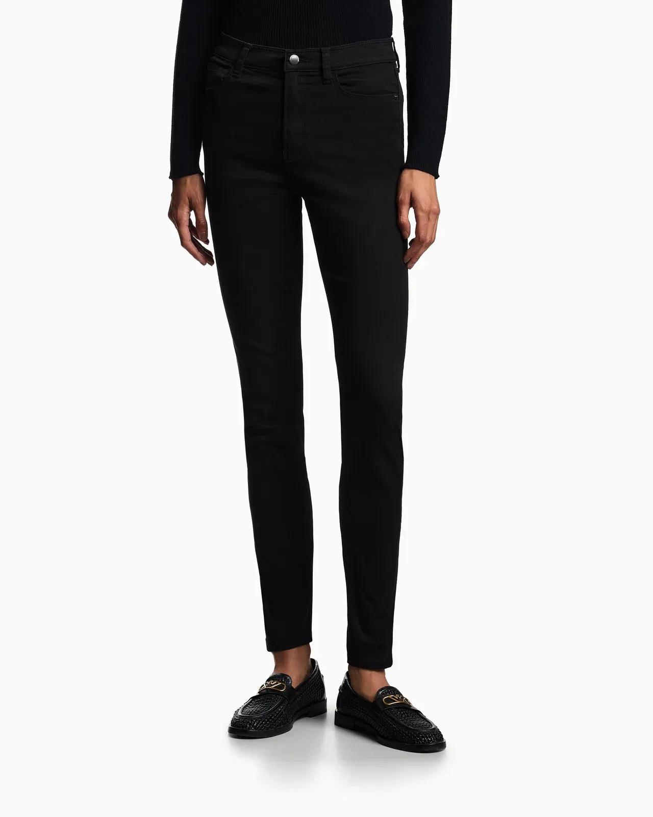 Emporio Armani Denim jeans with high waist and super skinny fit Essential