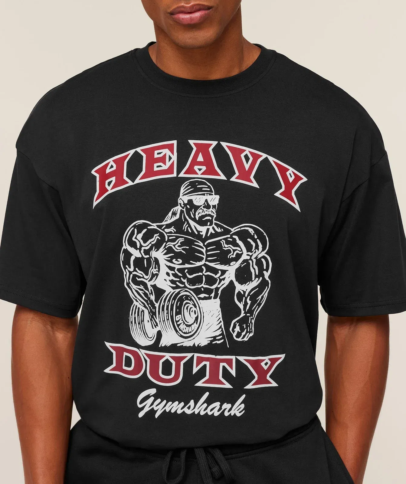 Gymshark Heavy Duty Bro Graphic T-Shirt - GS Black