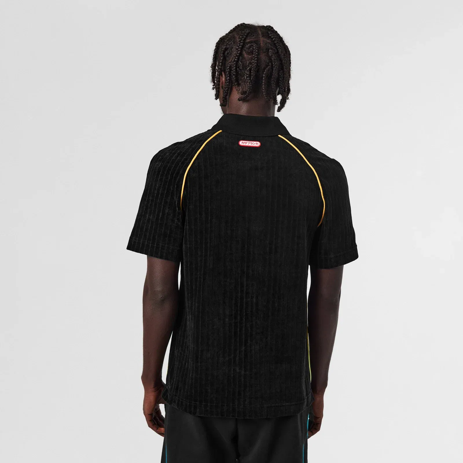 Velour Short Sleeve Polo Shirt