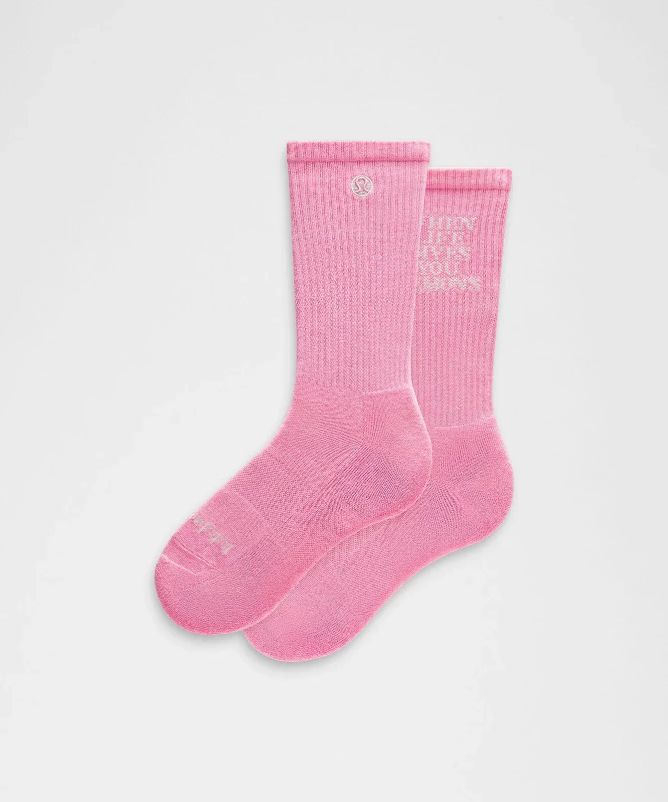 Lululemon Unisex Daily Essential Crew Socks *Lemons Quote