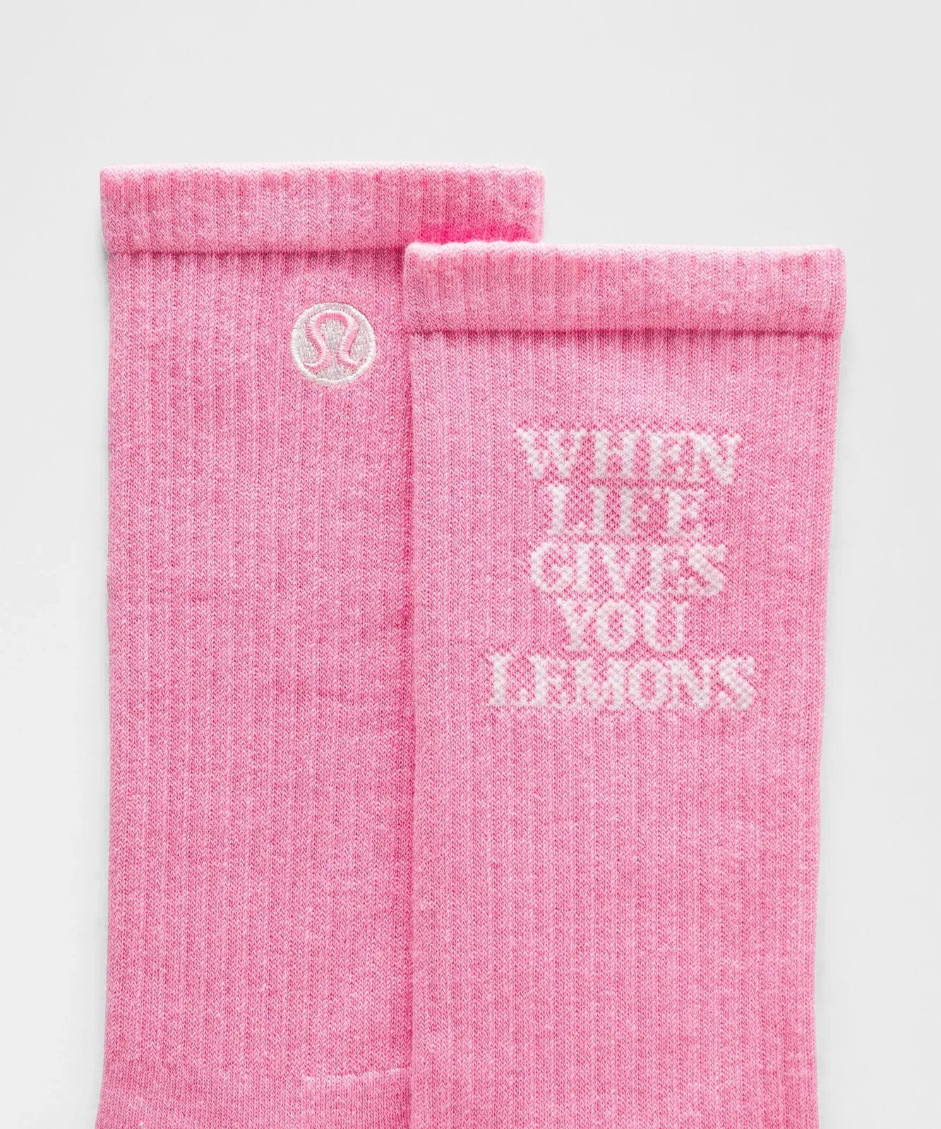 Lululemon Unisex Daily Essential Crew Socks *Lemons Quote