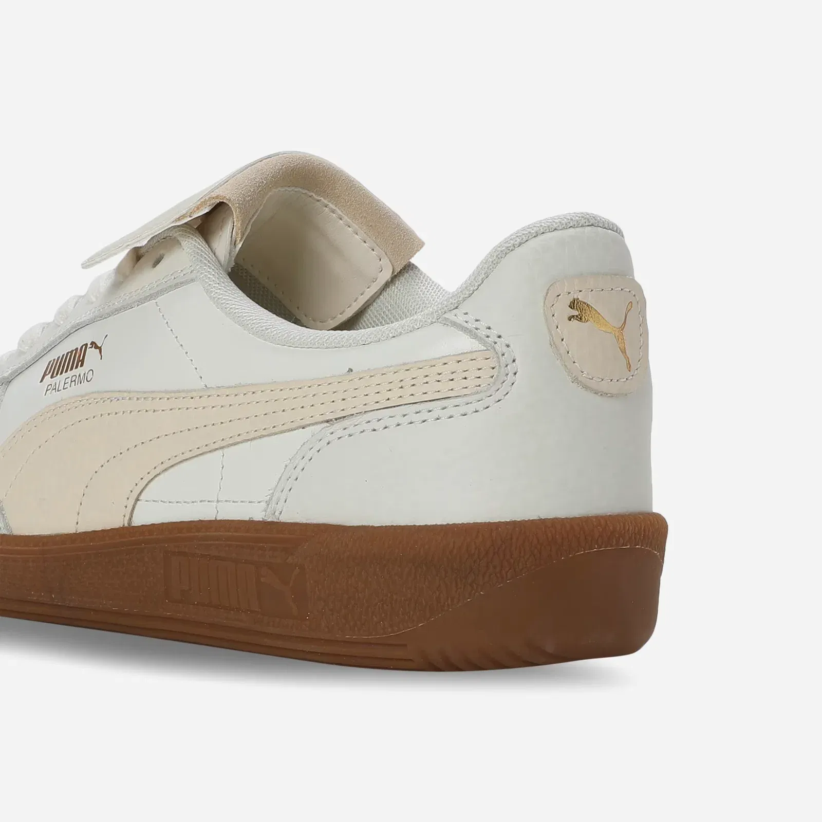 Puma Palermo Premium Leather Sneakers Warm White-Alpine Snow