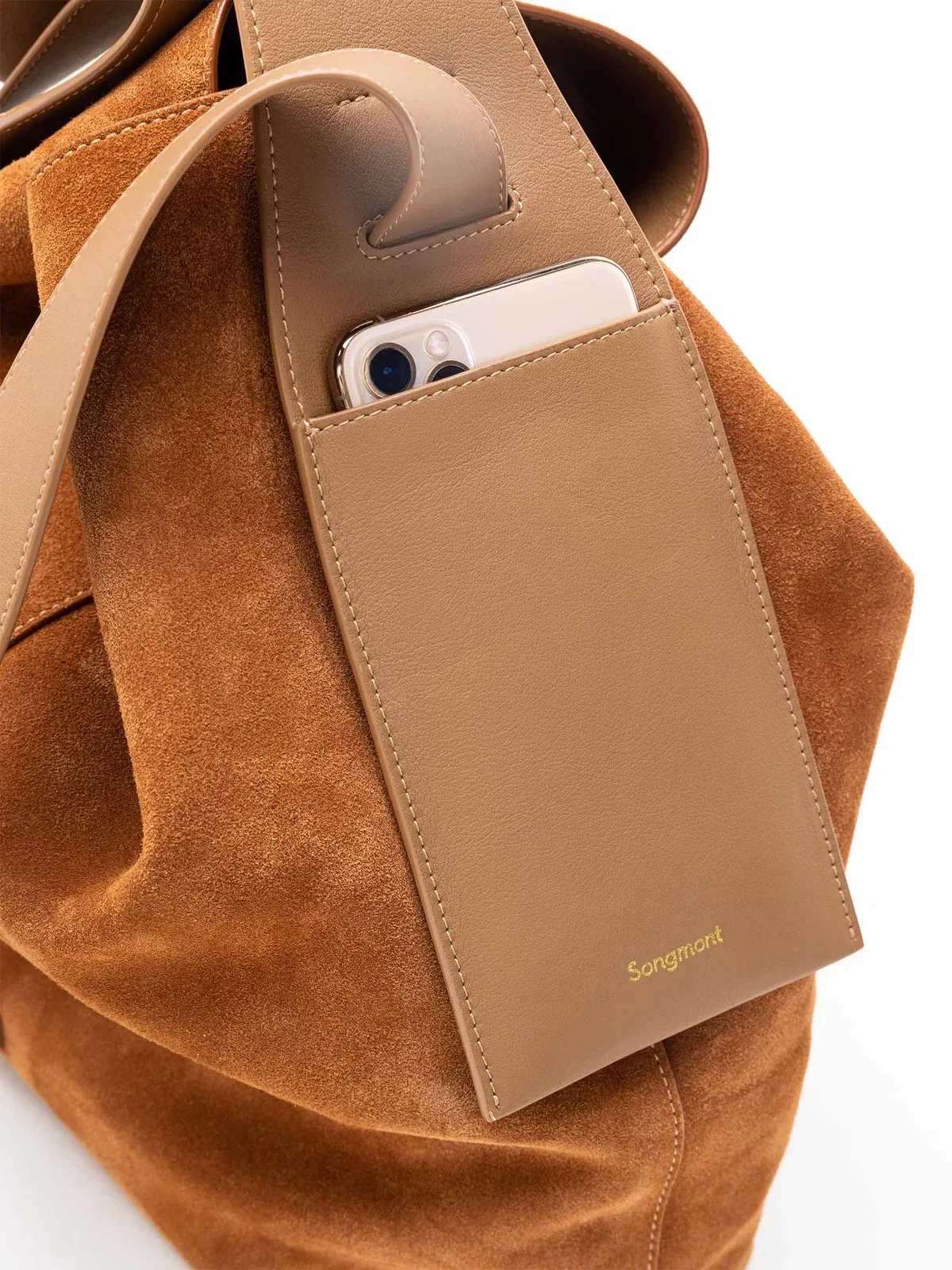 Songmont Large Drippy Tote Bag Caramel