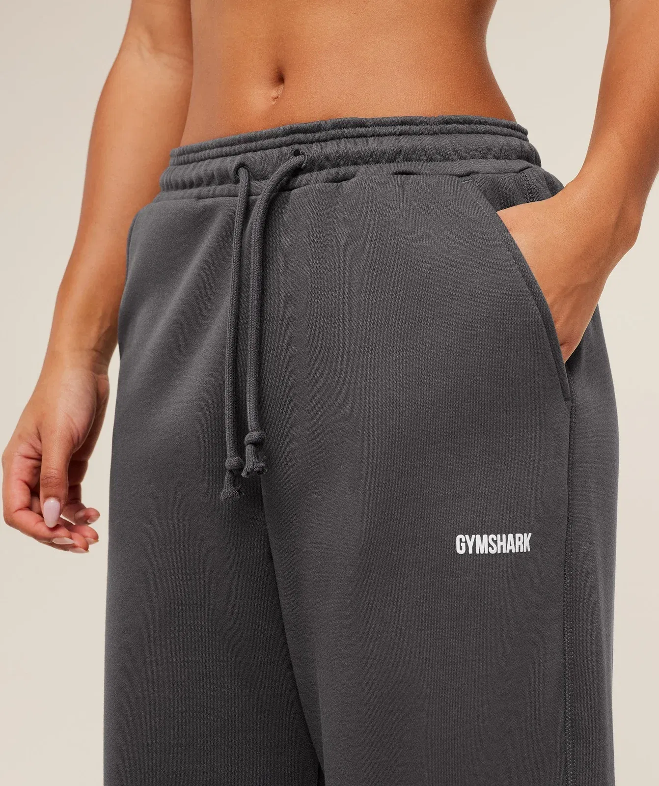 Gymshark Cosy Luxe Straight Leg Tall Joggers - Onyx Grey