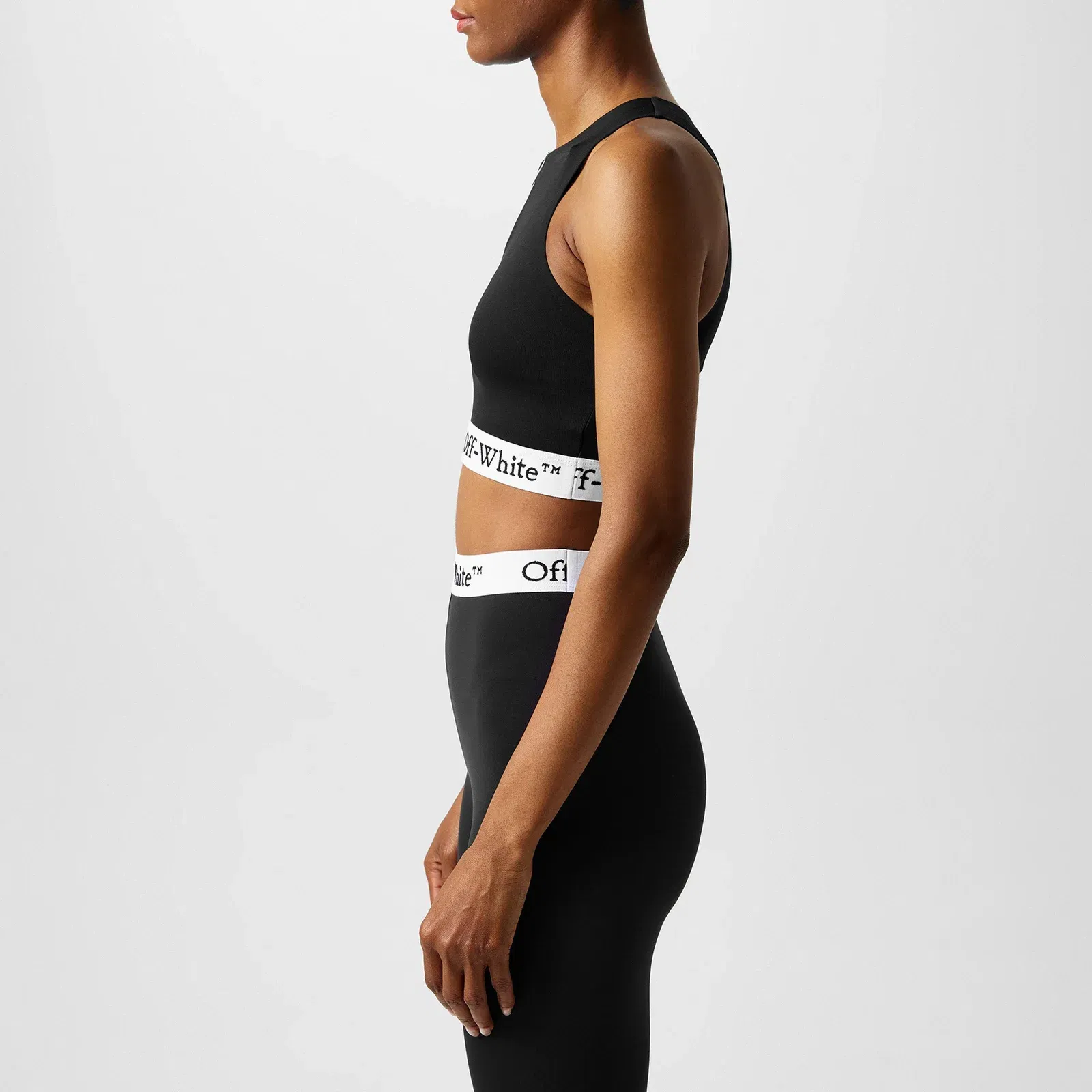 Zip-Up Rowing Cropped Stretch Tank Vest