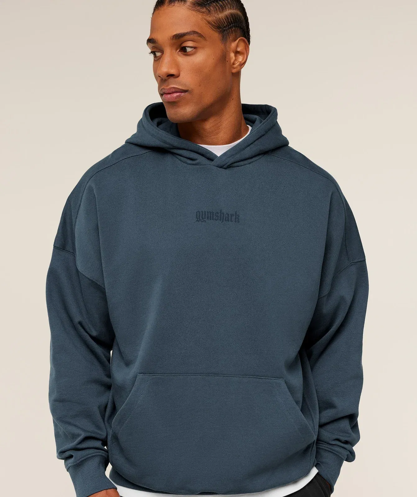 Gymshark Olde English Hoodie - GS Stealth Blue