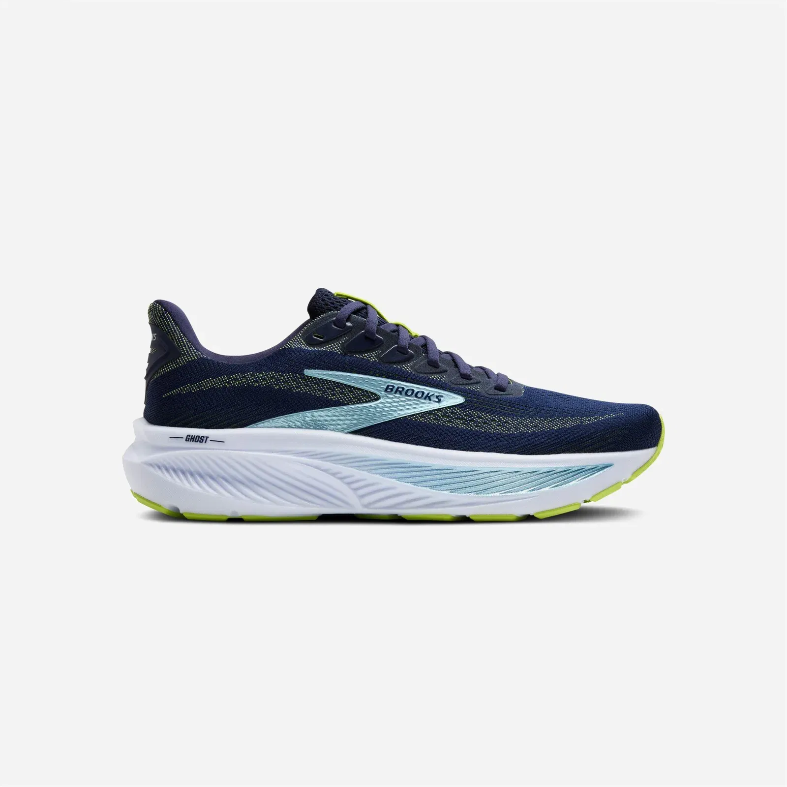 Brooks Ghost 17 Peacoat Lime Blue