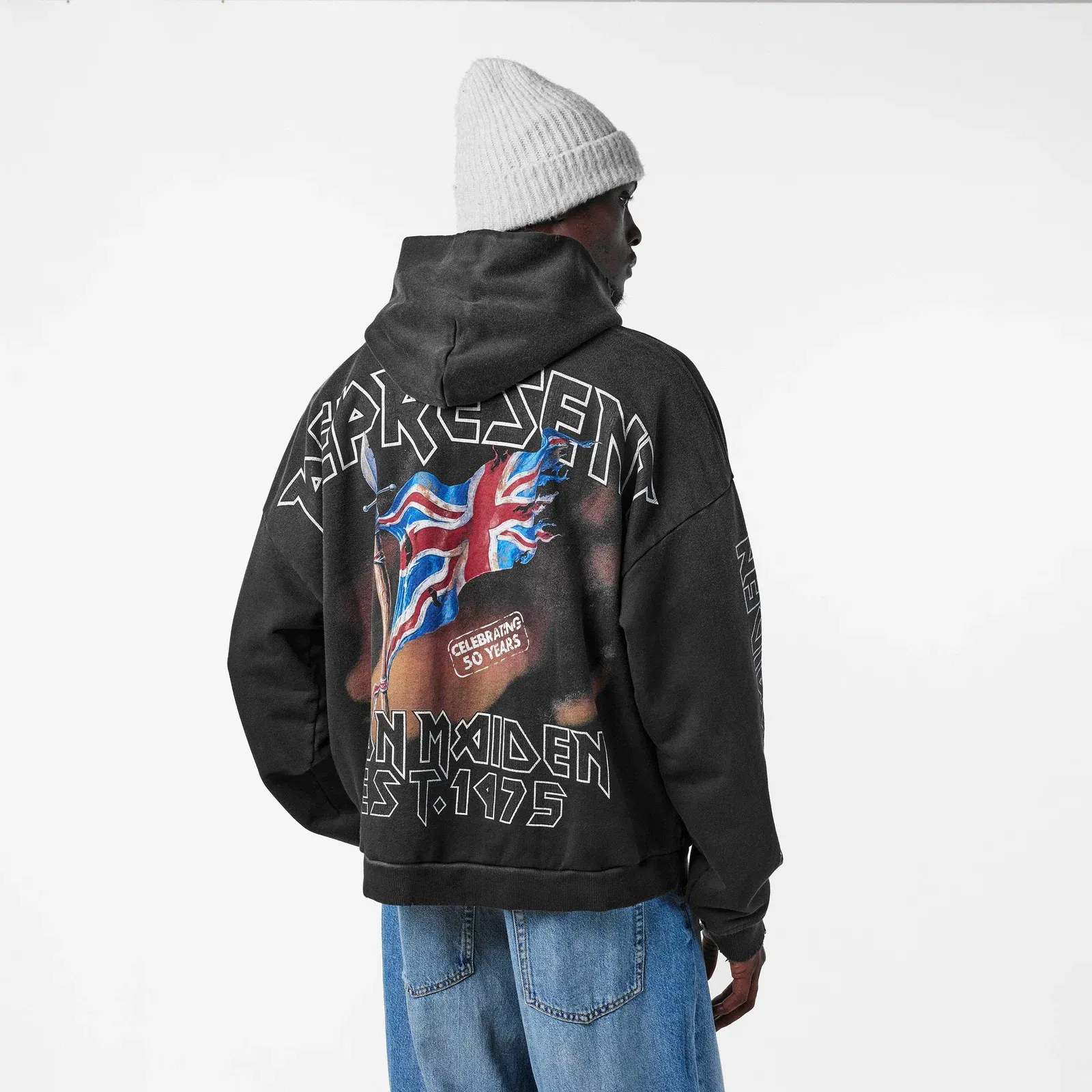 x Iron Maiden Steed Cotton Long Sleeve Graphic Hoodie