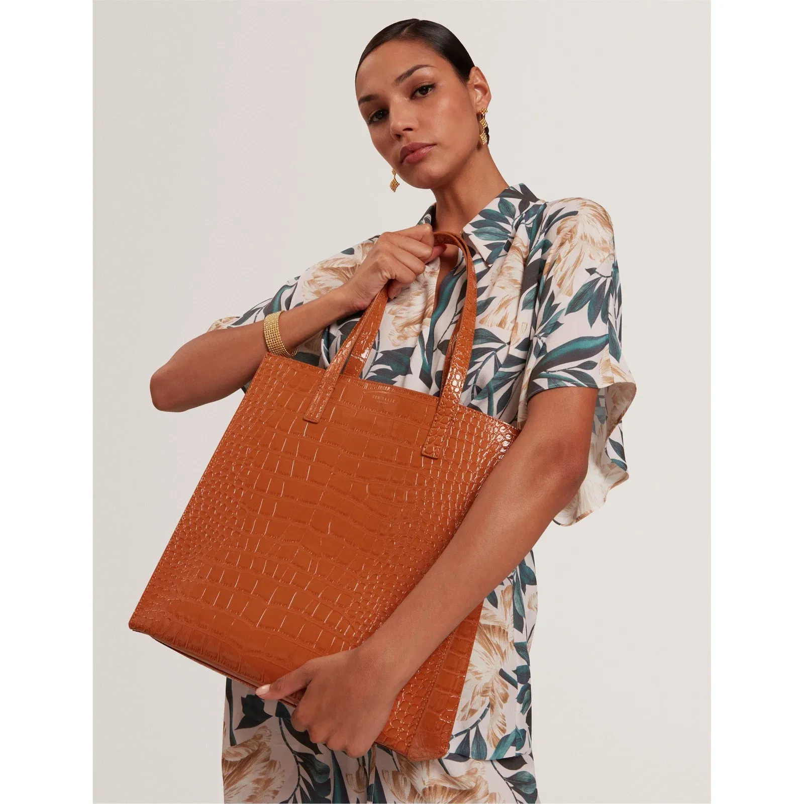 Ted Baker Large Croc Icon Tote Bag