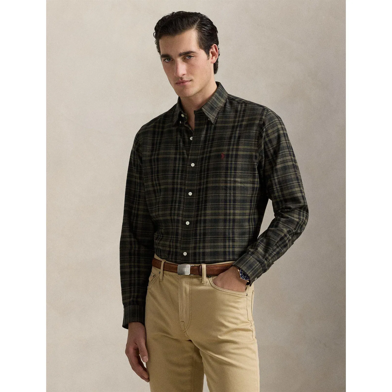 Check Twill Long Sleeve Shirt