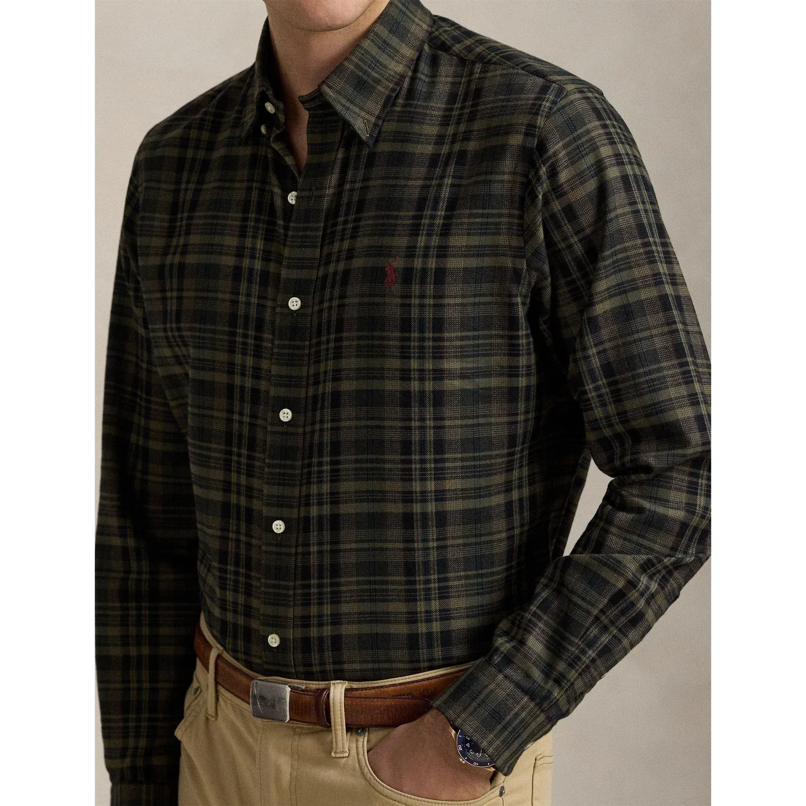 Check Twill Long Sleeve Shirt