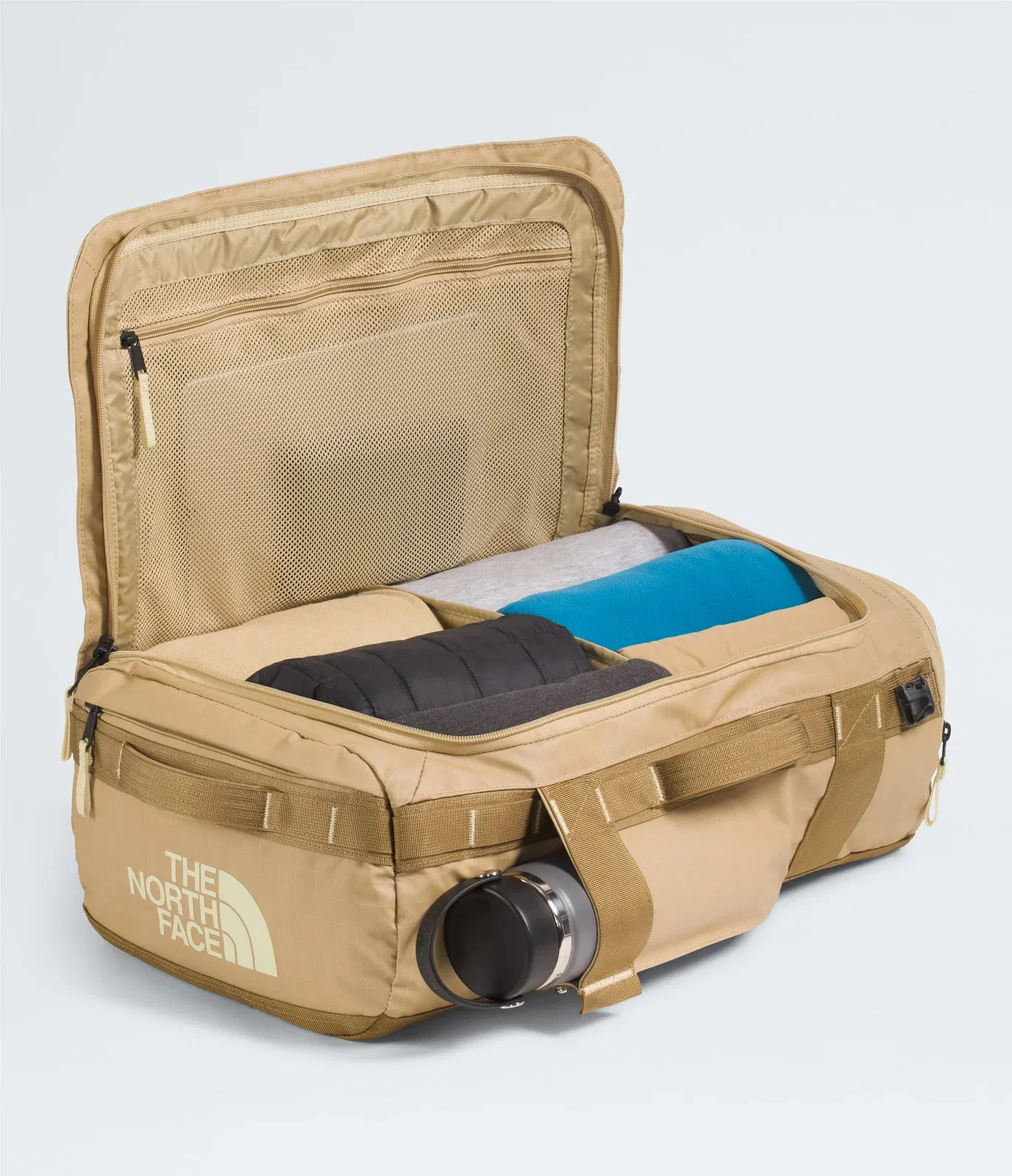 The North Face Base Camp™ Voyager Duffel—32L Khaki Stone-Utility Brown-Desert Stone