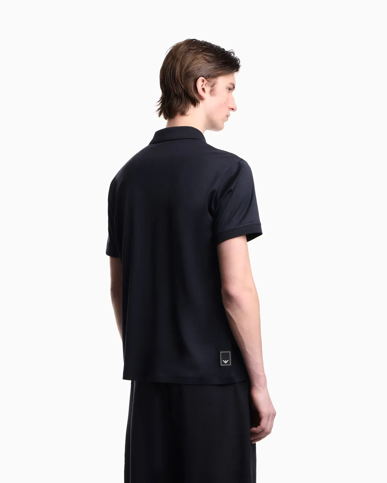 Emporio Armani Travel Essential Lyocell-blend jersey polo shirt