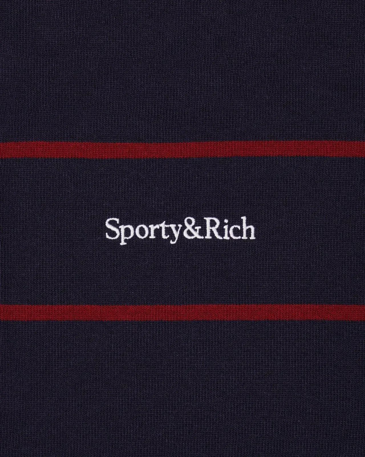 Serif Logo Rugby Polo Men - Dark Navy/White/Merlot