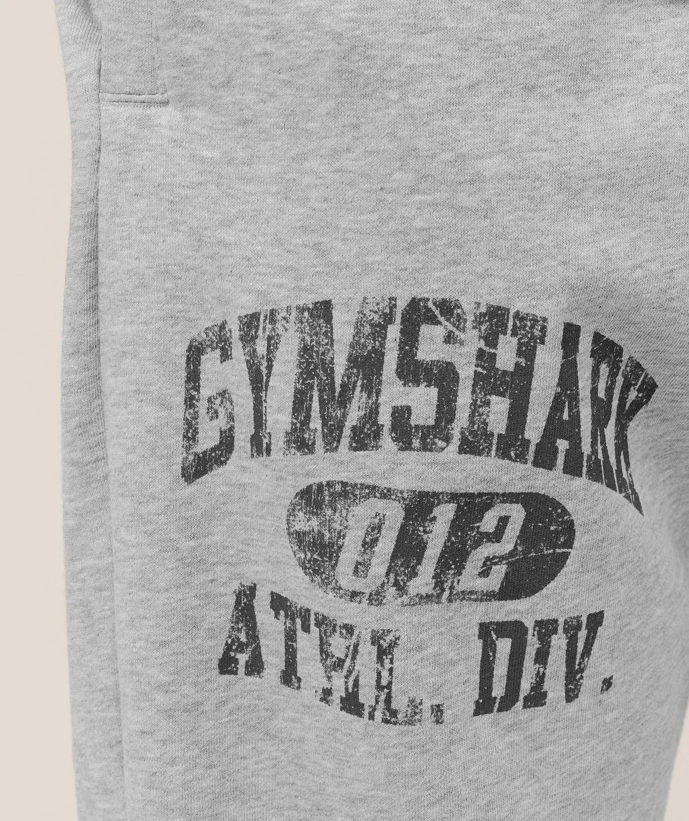 Gymshark Athletic Division Graphic Jogger - Light Grey Core Marl