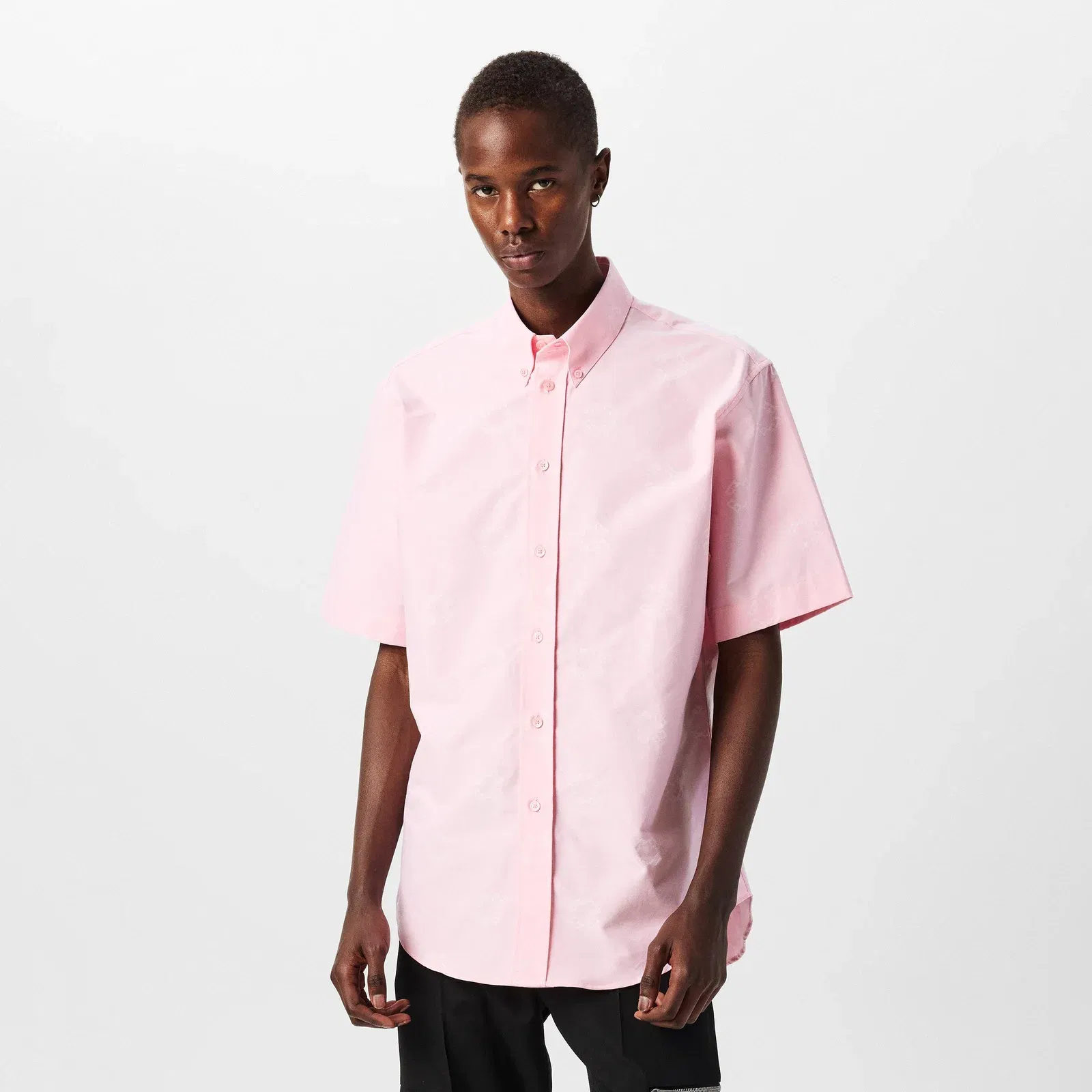 Monogram Short Sleeve Plain Shirt