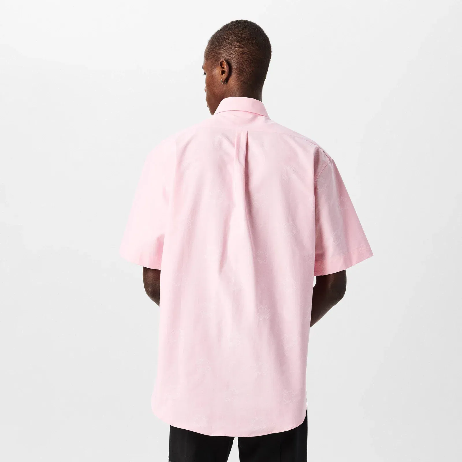 Monogram Short Sleeve Plain Shirt